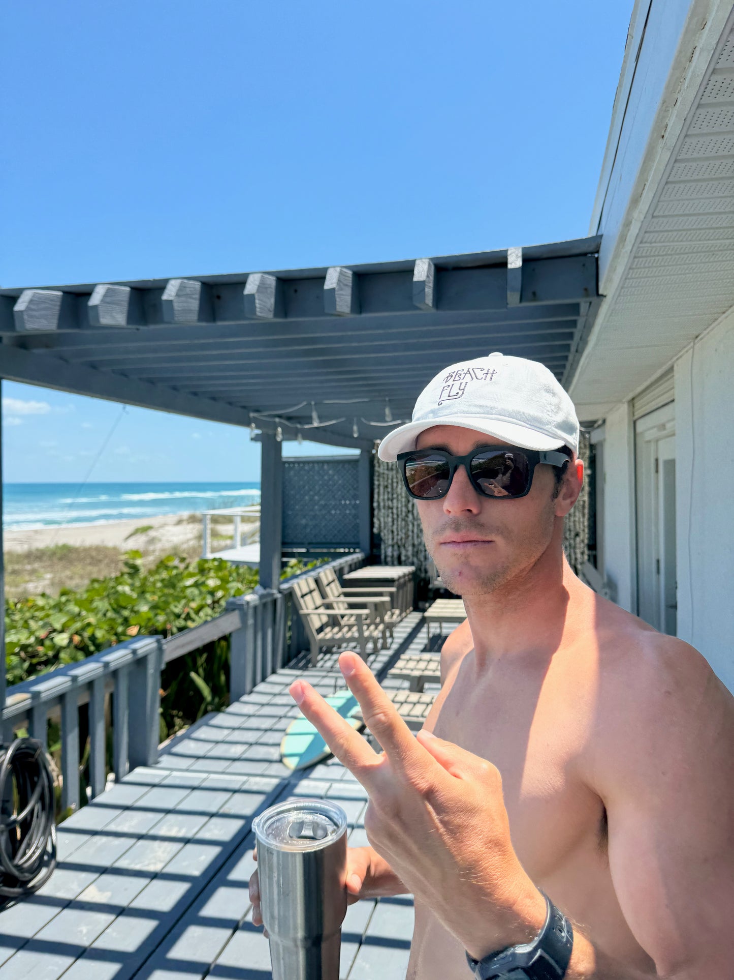 Beach Fly White OG Hat