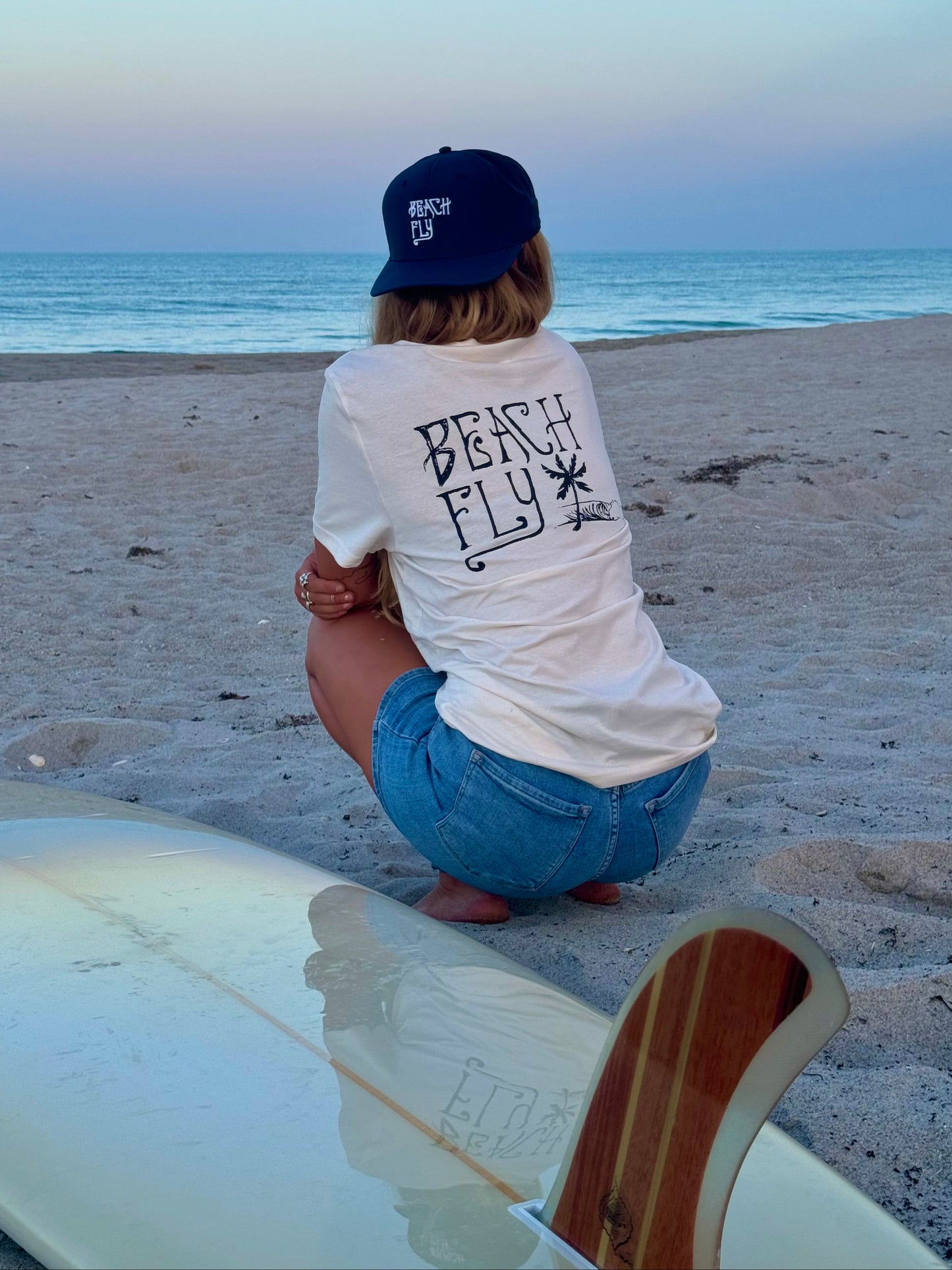 Beach Fly White Sand Tee (Organic Cotton) π