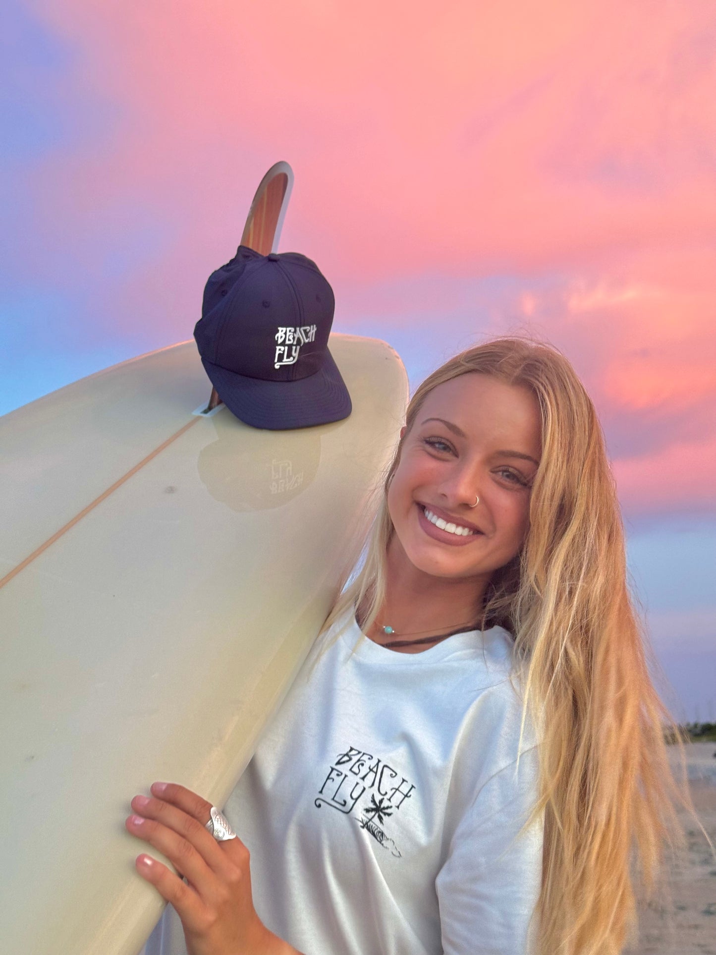 Beach Fly White Sand Tee (Organic Cotton) π