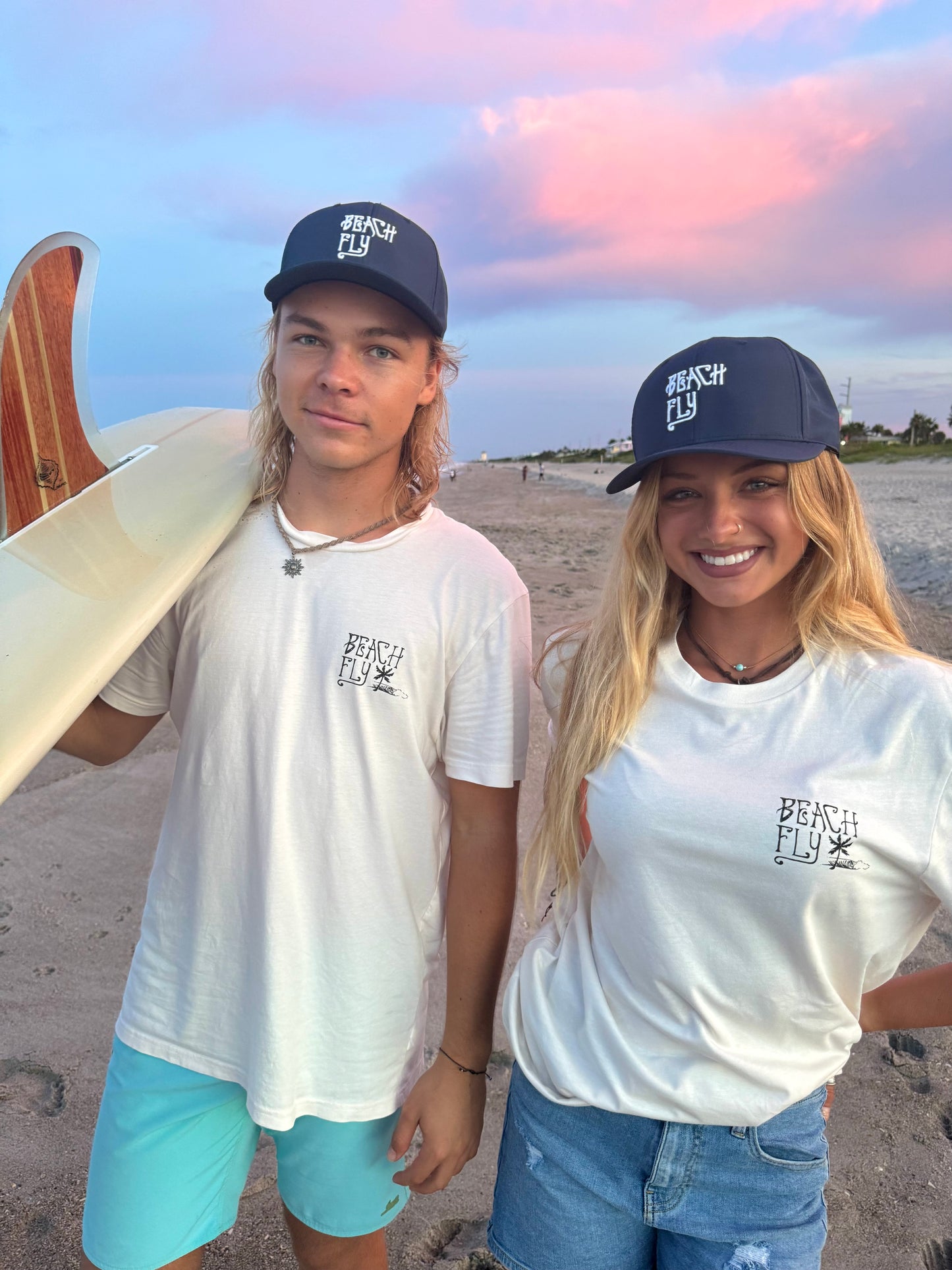 Beach Fly White Sand Tee (Organic Cotton) π