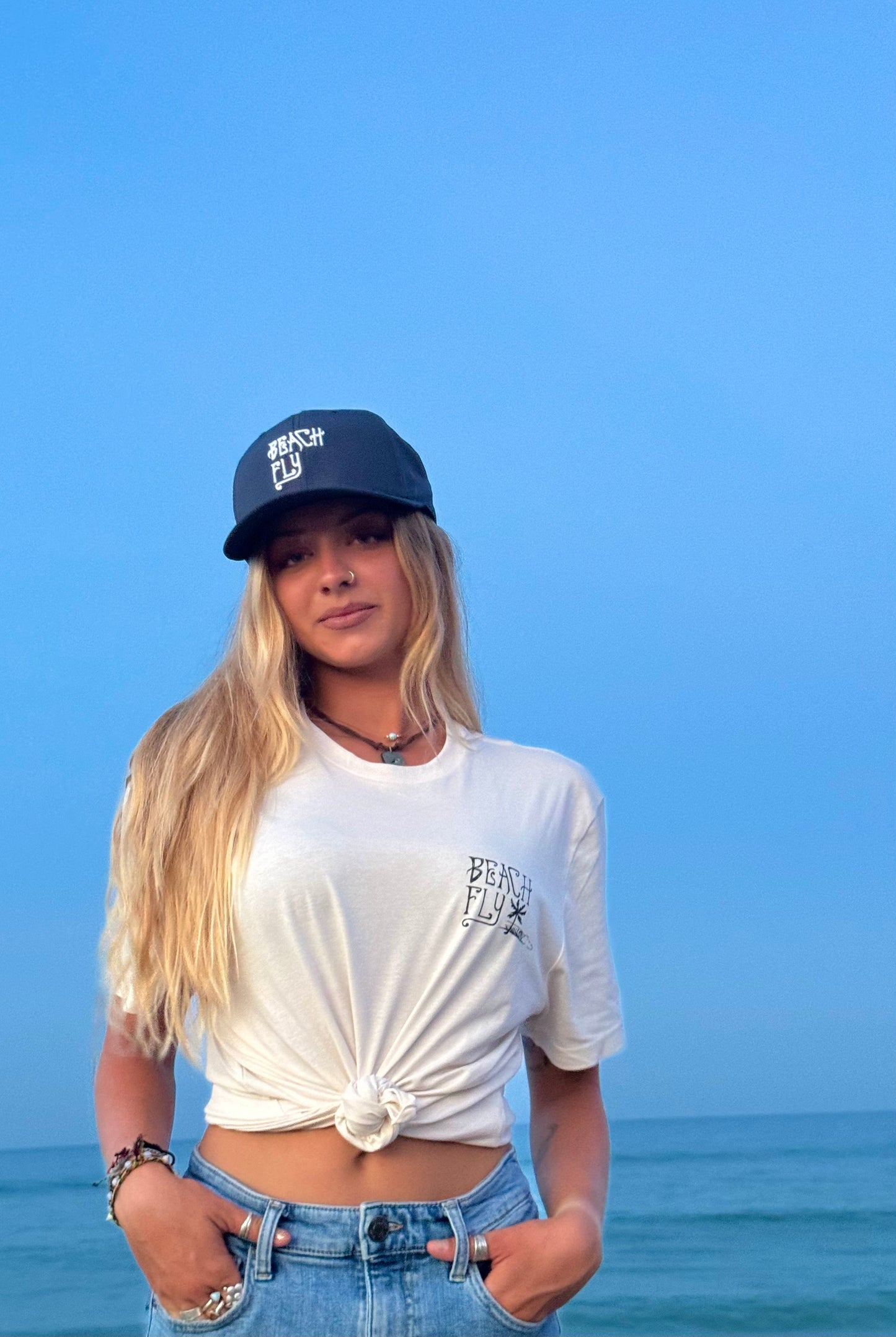 Beach Fly White Sand Tee (Organic Cotton) π