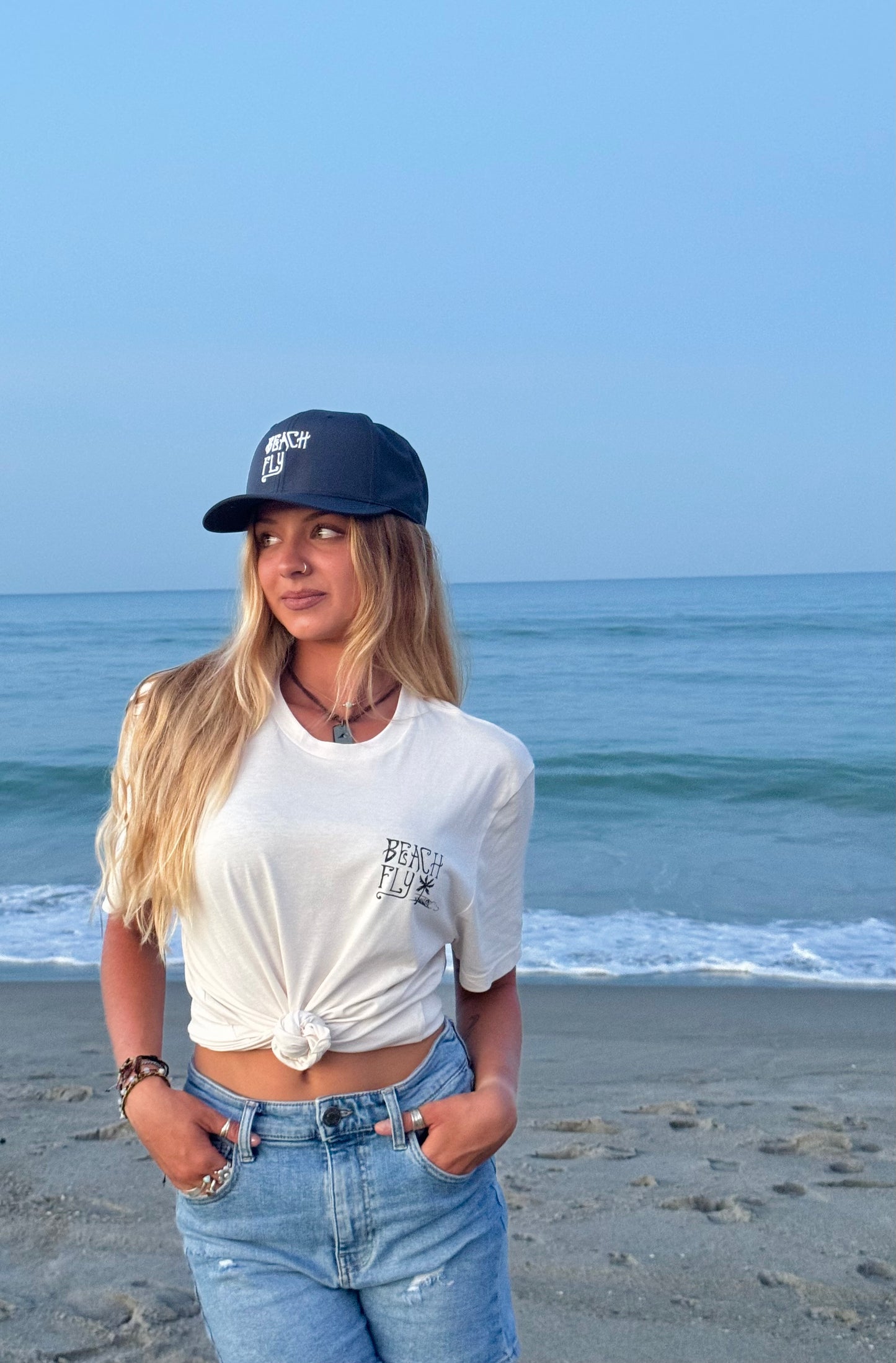 Beach Fly White Sand Tee (Organic Cotton) π