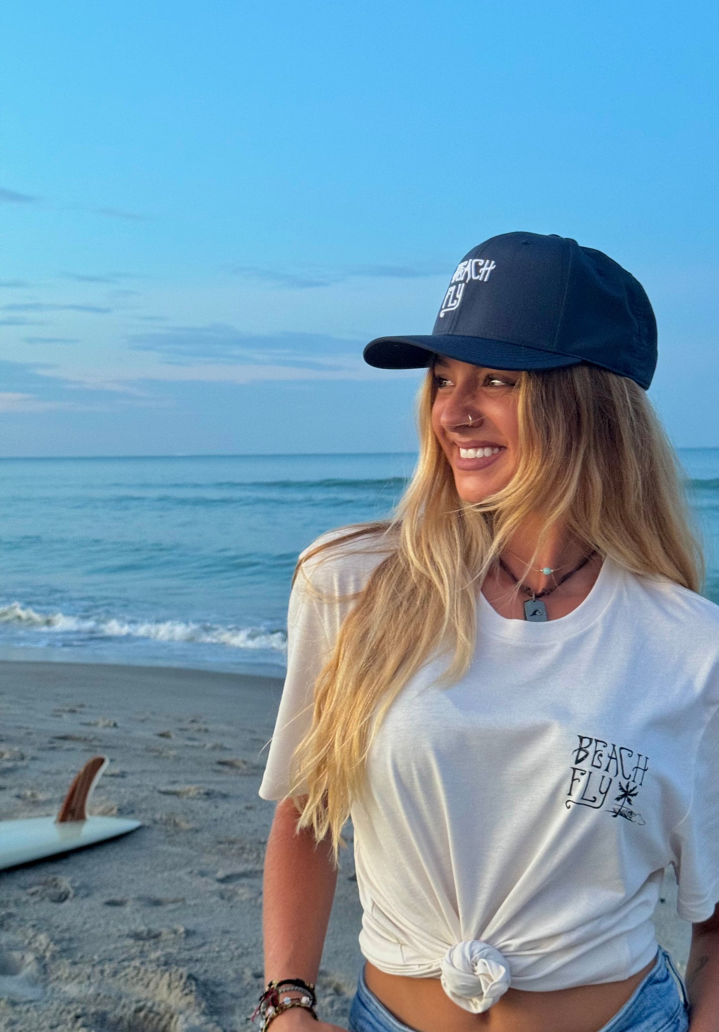 Beach Fly White Sand Tee (Organic Cotton) π