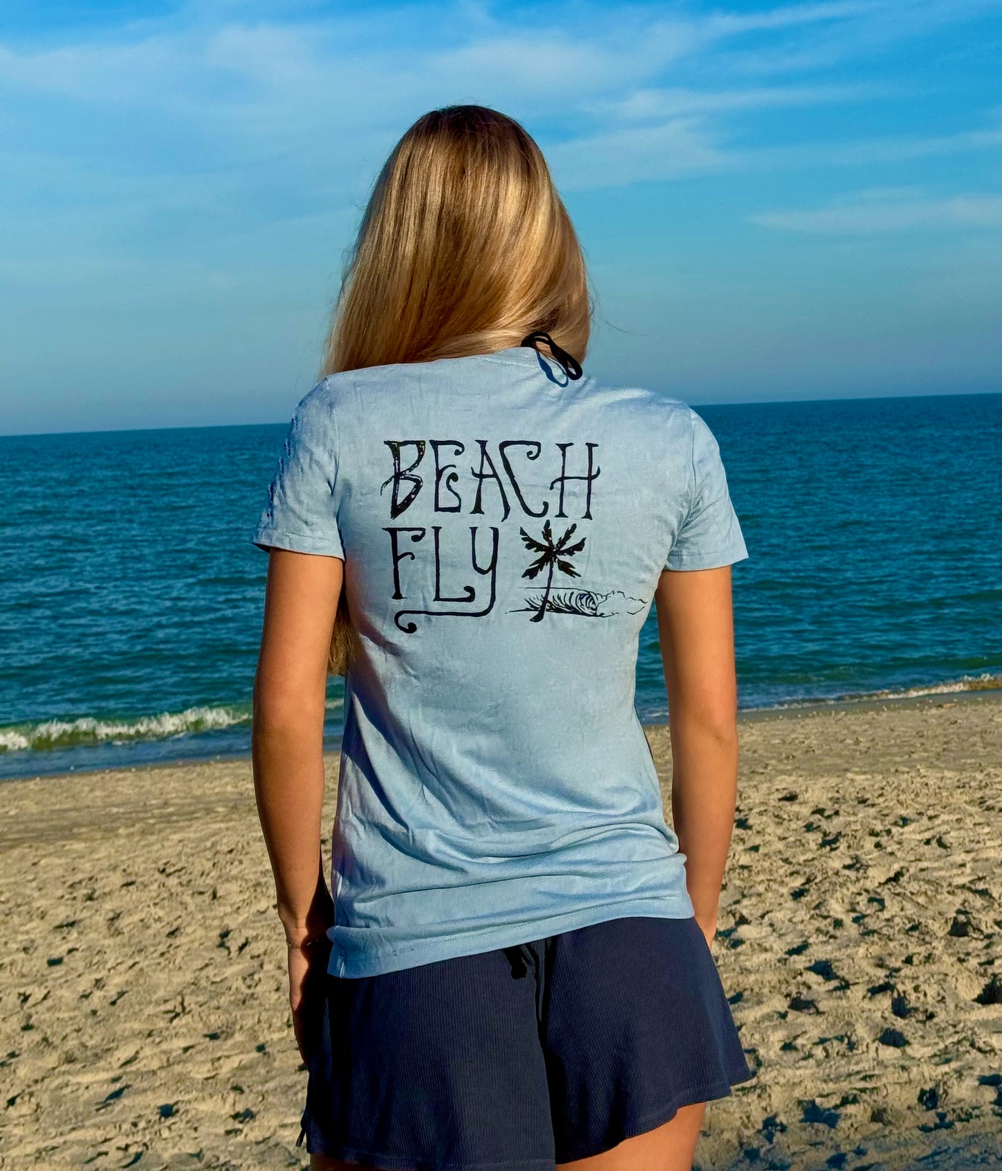 π Ocean Breeze Blue V-Neck π