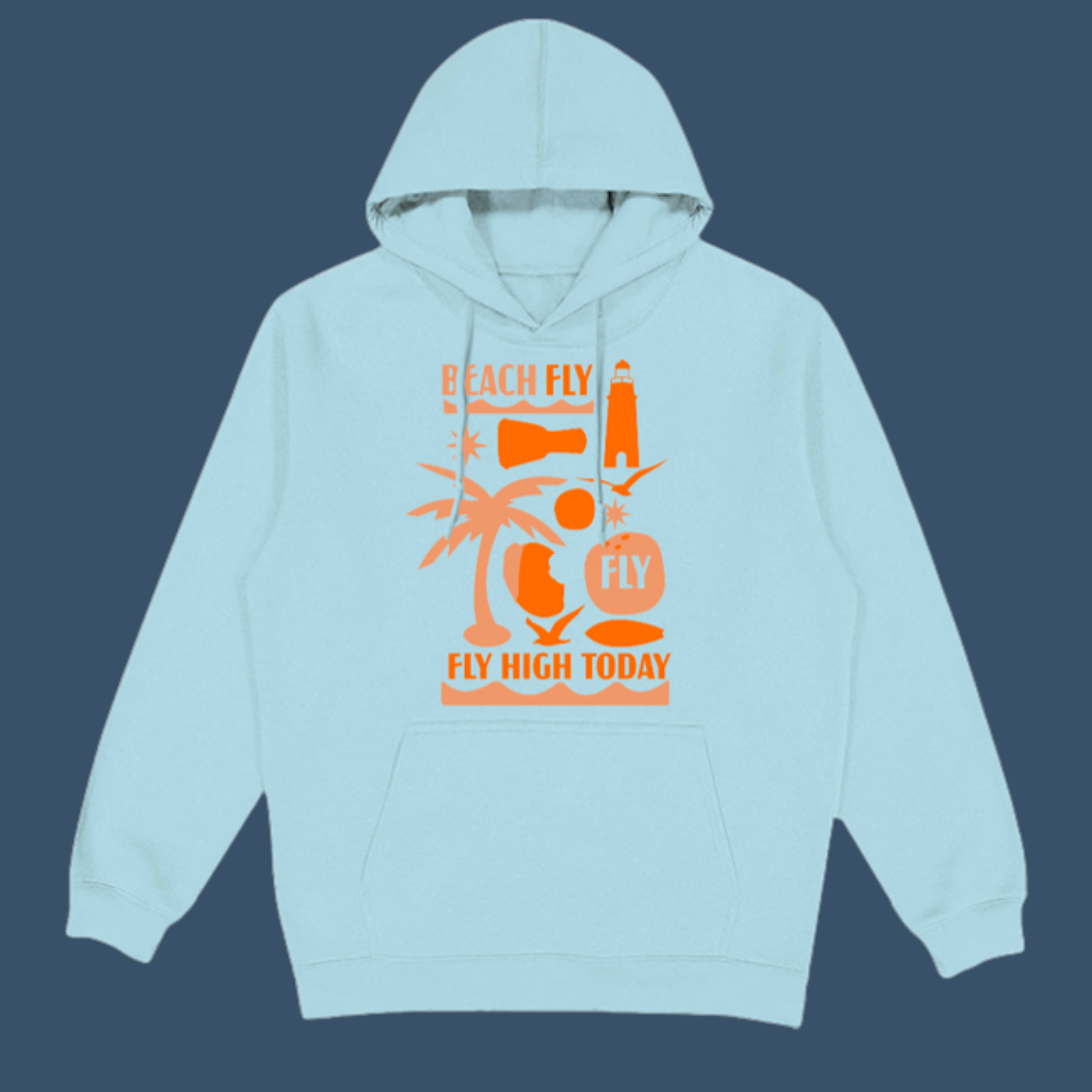Blue & Orange Collage - Hoodie