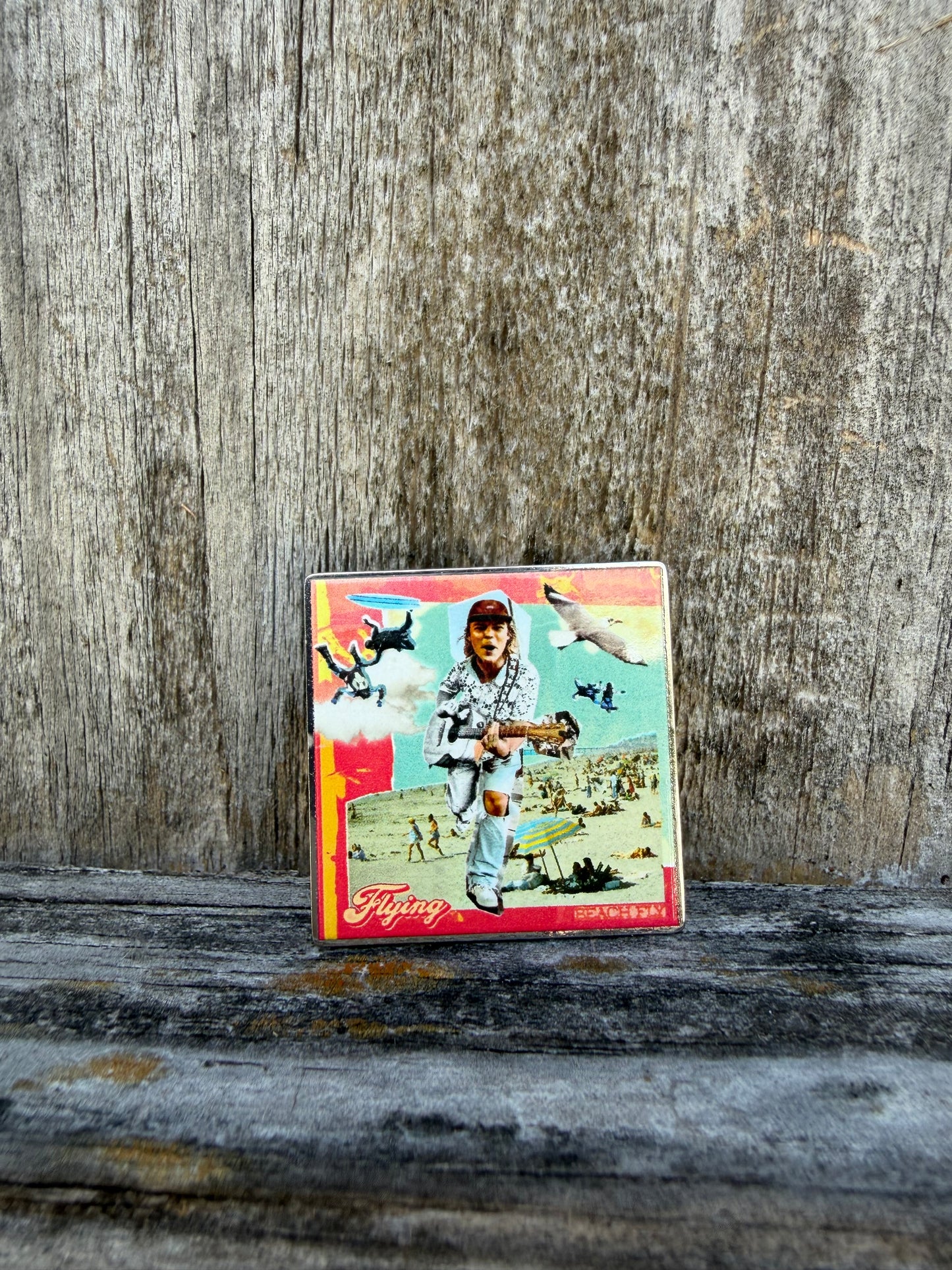 Flying Cover Art Pin