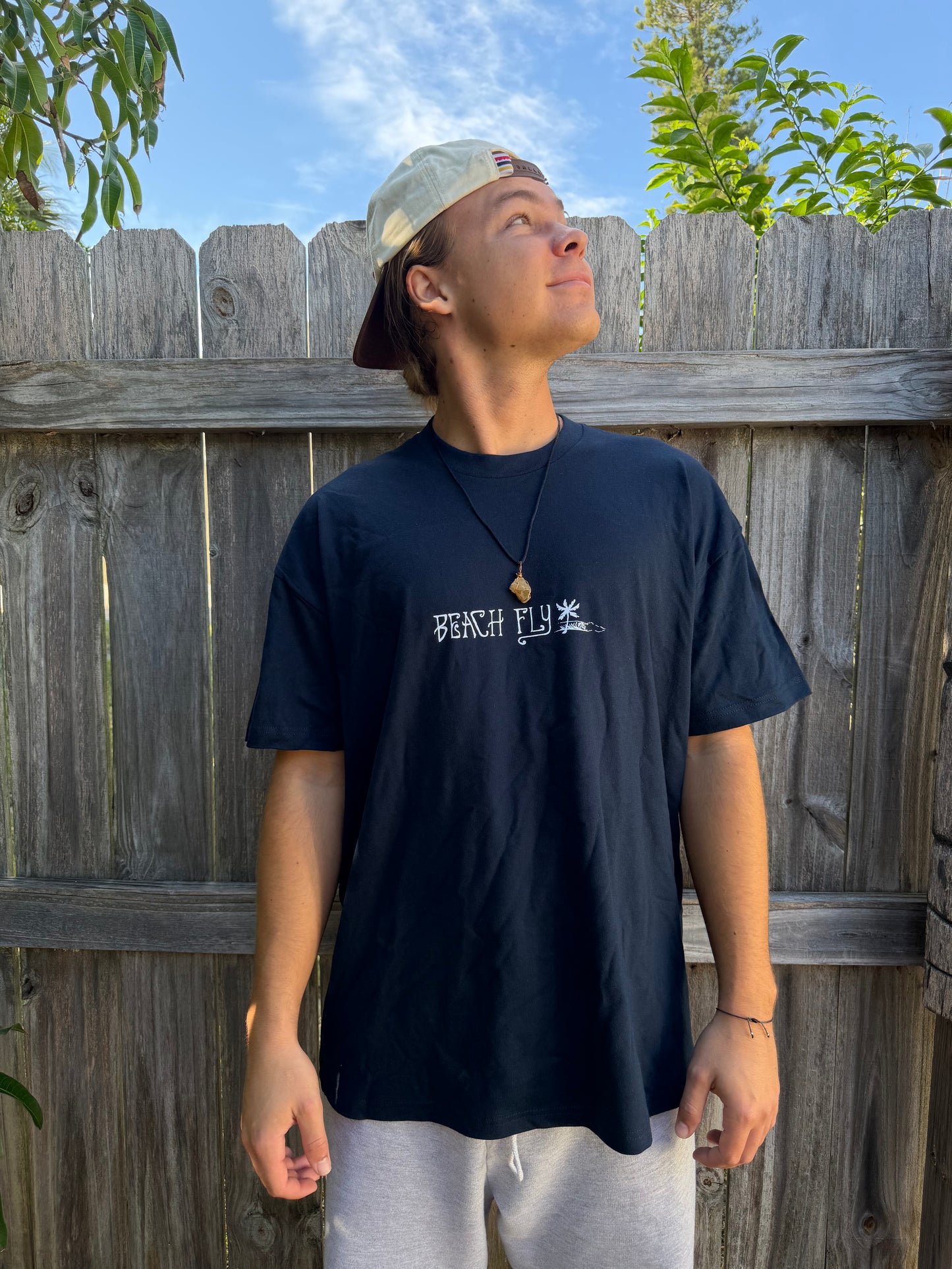 Beach Fly "Mini Print" Navy Shirt