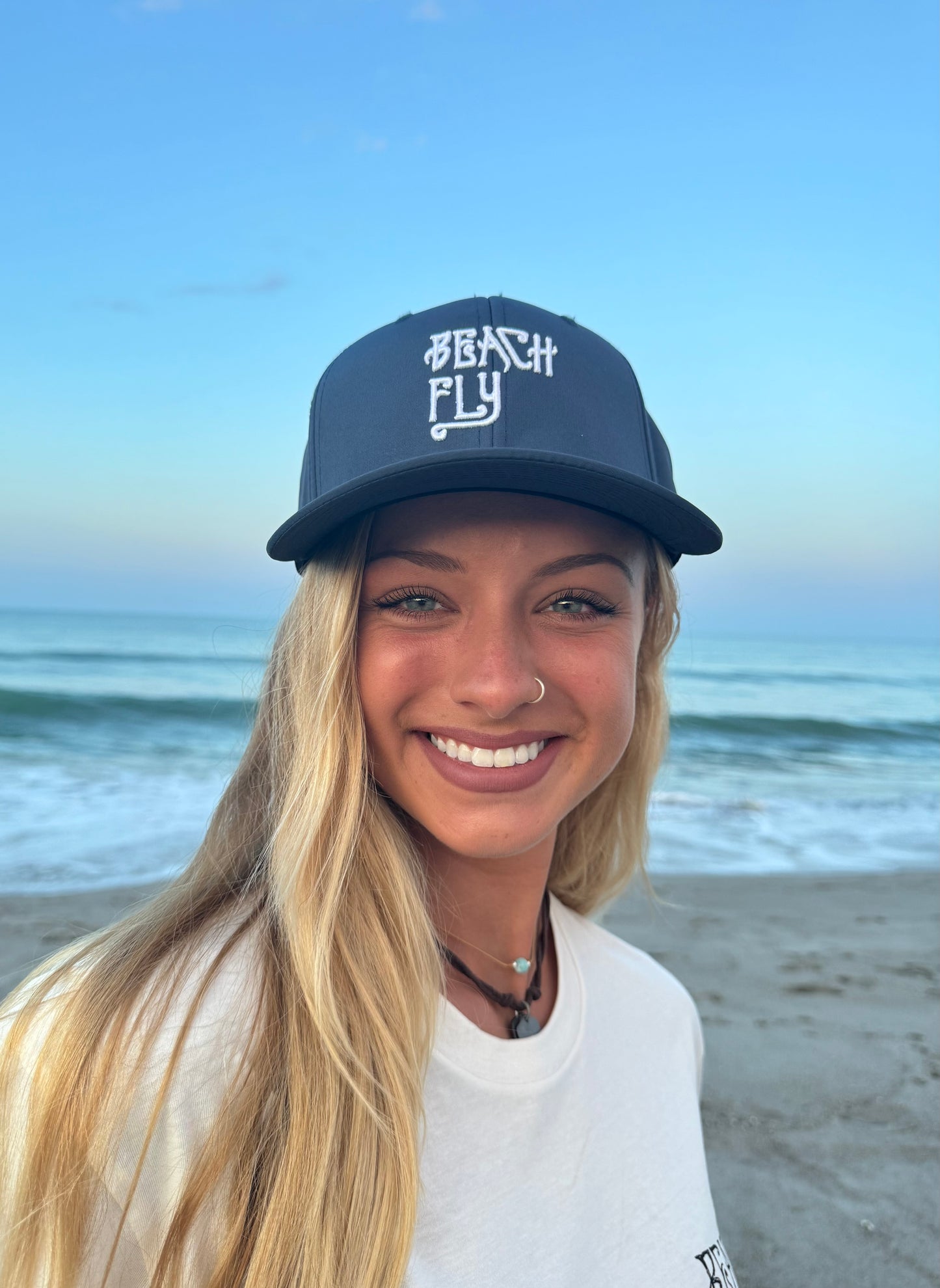 Beach Fly Navy Hat