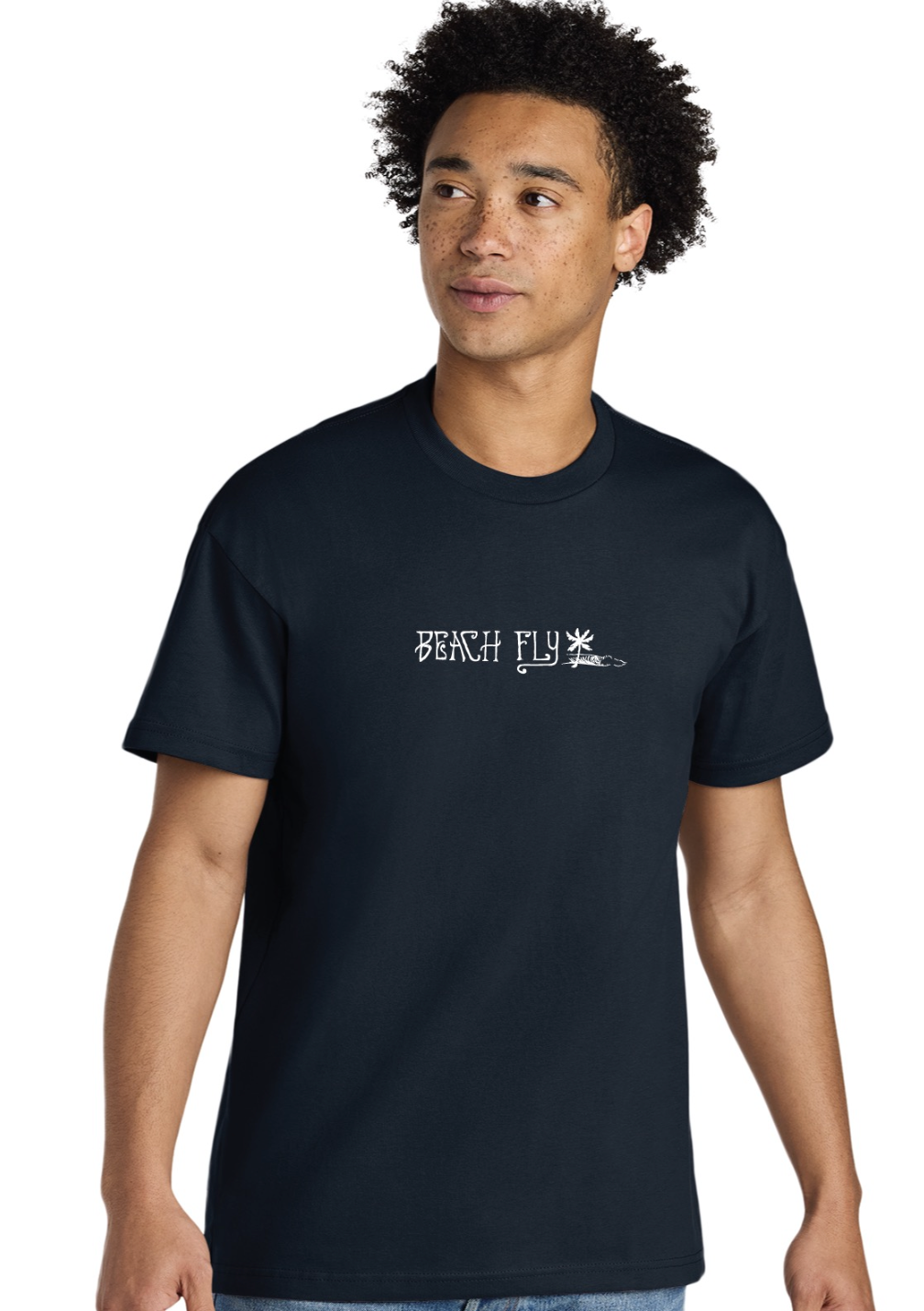 Beach Fly "Mini Print" Navy Shirt