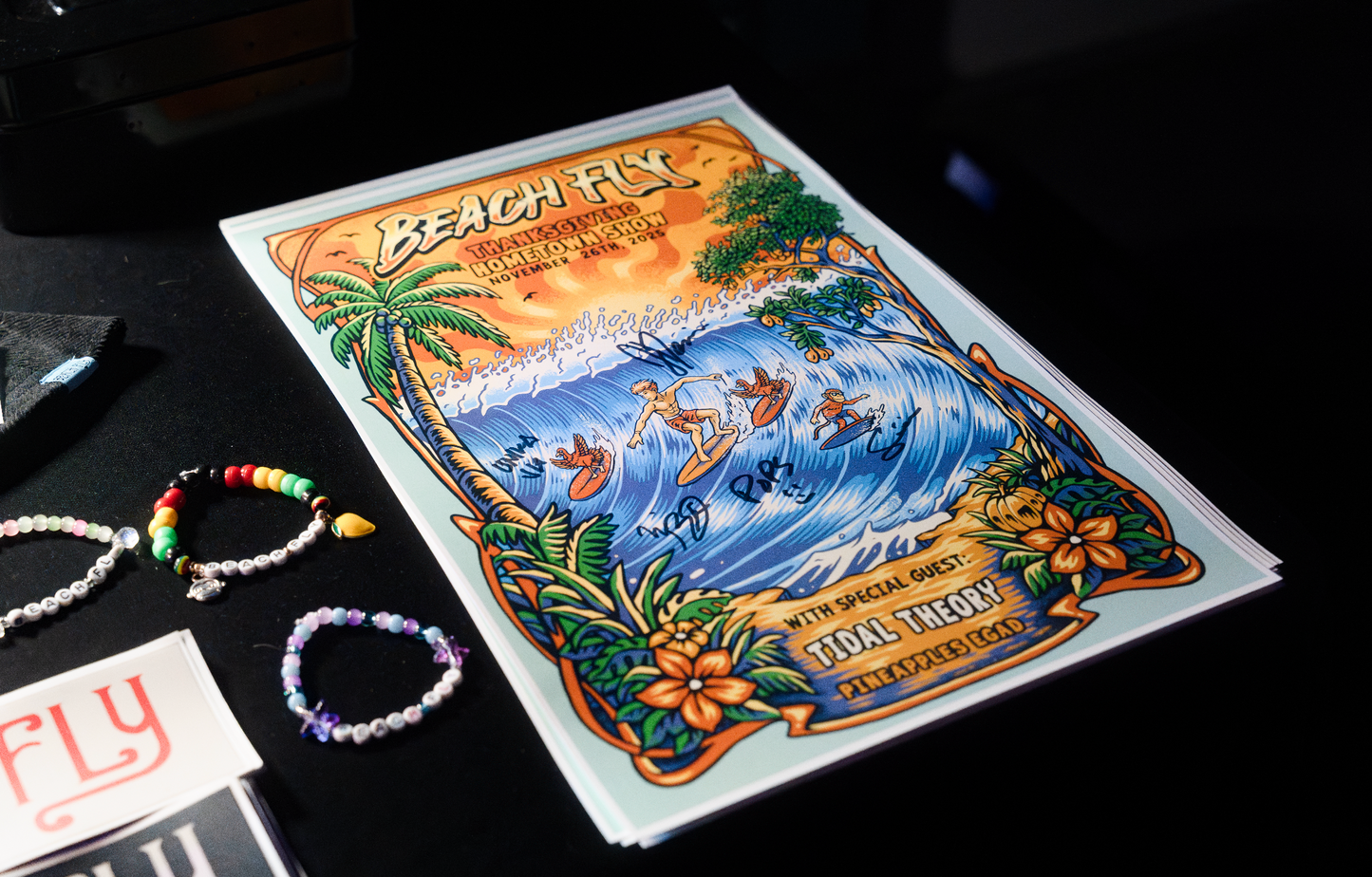 Limited Edition Beach Fly "First Headline Show" Poster - Signed by whole band